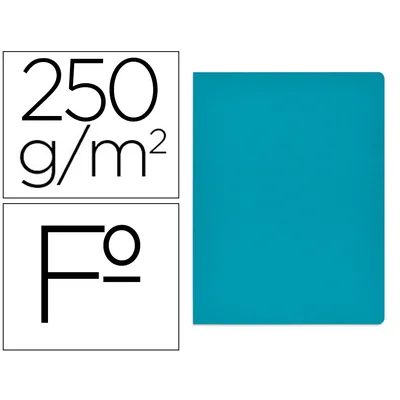 GIO Subcarpeta Cartulina Gio Simple Intenso Folio Azul 230G/M2