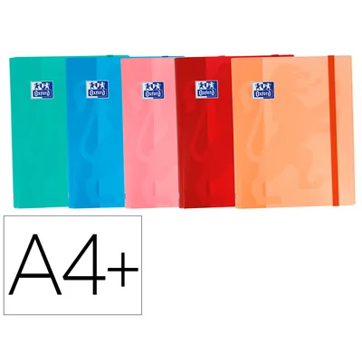 OXFORD Carpeta de Gomas Oxford School DIN A4+ con Solapas Tapa Extradura Colores Tendencias Surtido
