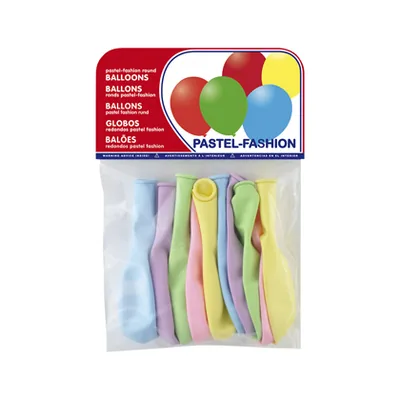 Sin marca Globo 100% Latex Biodegradable Pastel Claro Bolsa de 10 Unidades Colores Surtidos