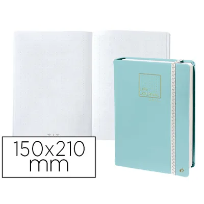 QUO VADIS Libreta Quo Vadis Life Journal Infinite Dots Puntos 15X21 CM 224 Hojas Tapa Similpiel Verde