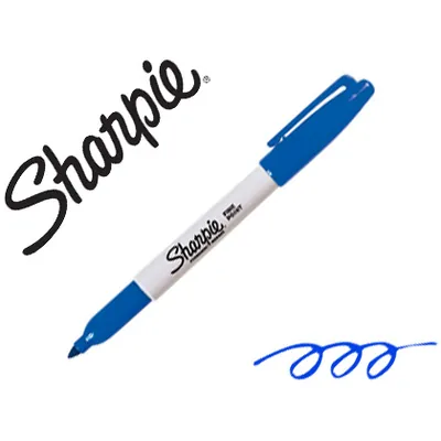 SHARPIE Rotulador Sharpie Permanente Punta Fina Azul