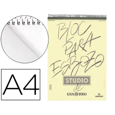 CANSON Bloc Dibujo Esbozo Canson DIN A4 Microperforado 21X29,7 CM 100 Hojas Grano Fino 90 G