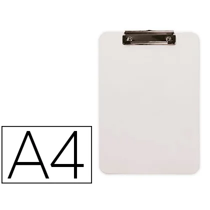 Portanotas Q-Connect Plastico DIN A4 Blanco 2,5MM