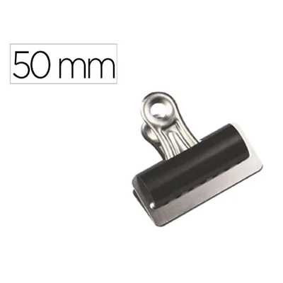 Q-CONNECT Pinza Metalica Q-Connect Pala Fija 51 MM Caja de 10 Unidades