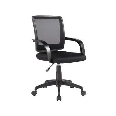 Q-CONNECT Silla Giratoria Q-Connect Respaldo Medio Regulable en Altura 900+100X560X570 MM Color Negro