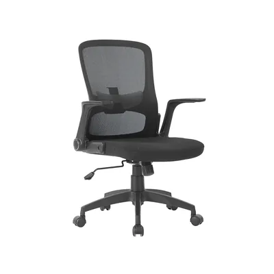 Q-CONNECT Silla Giratoria Q-Connect Base Metal Regulable en Altura 910+75MM Alto 610MM Ancho 550MM Profundidad Negro