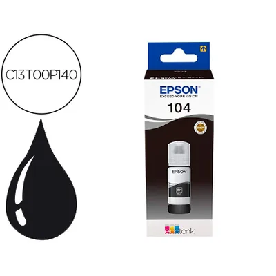 EPSON Tinta Epson Ecotank 104 ET-2710 / 2711 / 2712 / 2720 / 2726 / 4700 Negro 4500 Paginas