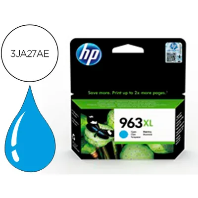 HP Ink-jet Hp 963 Xl Officejet Pro 9010 / 9020 / 9022 / 9023 / 9025 Cian 1600 Paginas