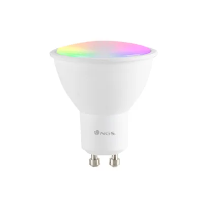 NGS Bombilla Ngs Bulb Wifi Led Gleam 510C Halogena Colores 5W 460 Lumenes Base GU10 Regulable en Intesidad