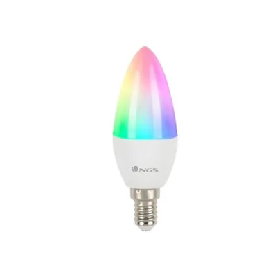 NGS Bombilla Ngs Smart Wifi Led Bulb Gleam 514C Halogena Colores 5W 500 Lumenes E14 Regulable en Intesidad
