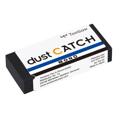 TOMBOW Goma de Borrar Tombow Mono Dust Catch Polimera Caucho Pvc Negro Especial Atrapa Residuos
