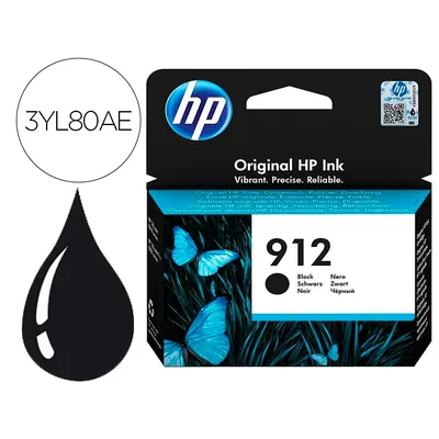HP Ink-jet Hp 912 Officejet 8010 / 8020 / 8035 Negro 300 Pag