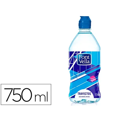 FONT VELLA Agua Mineral Natural Font Vella Botella de 750 ML