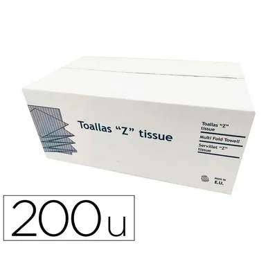DAHI Toalla de Papel Secamanos Dahi Z Ecopasta 2 Capas Caja con 20 Paquetes de 200 Unidades
