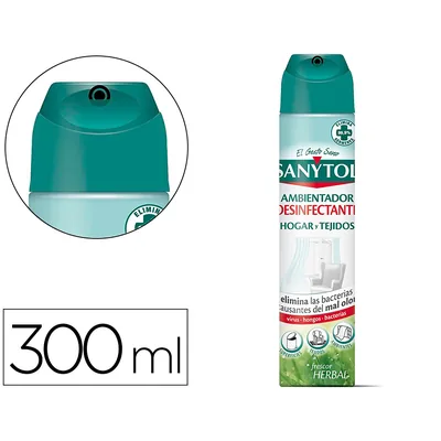 SANYTOL Ambientador Sanytol Desinfectante para Hogar y Tejidos Spray Bote de 300 ML