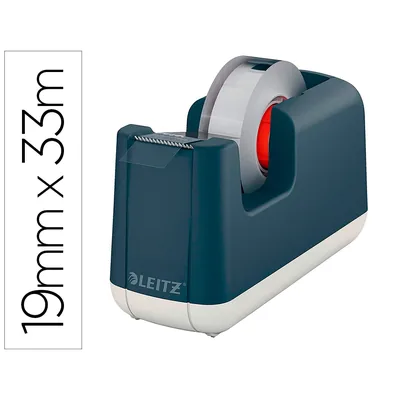 LEITZ Portarrollo Sobremesa Leitz Cosy Plastico para Cintas 33 M Color Gris