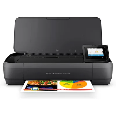 HP Equipo Multifuncion Portatil Hp Officejet 250 Wifi 4800X1200 Tinta 10 Ppm Negro 7 Color Ppm Escaner Copiadora