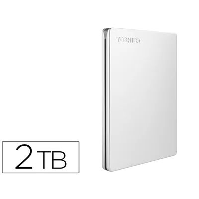 TOSHIBA Disco Duro Externo Toshiba Canvio Slim Hdd 2,50" 5.000 Mbit/s Usb 3.0 2 Tb Color Blanco