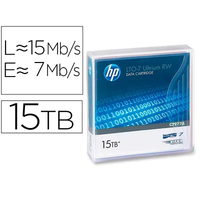 HP Cinta Datos Hp Lto Ultrium 7 Supl 15 Tb RW/1000 Paginas