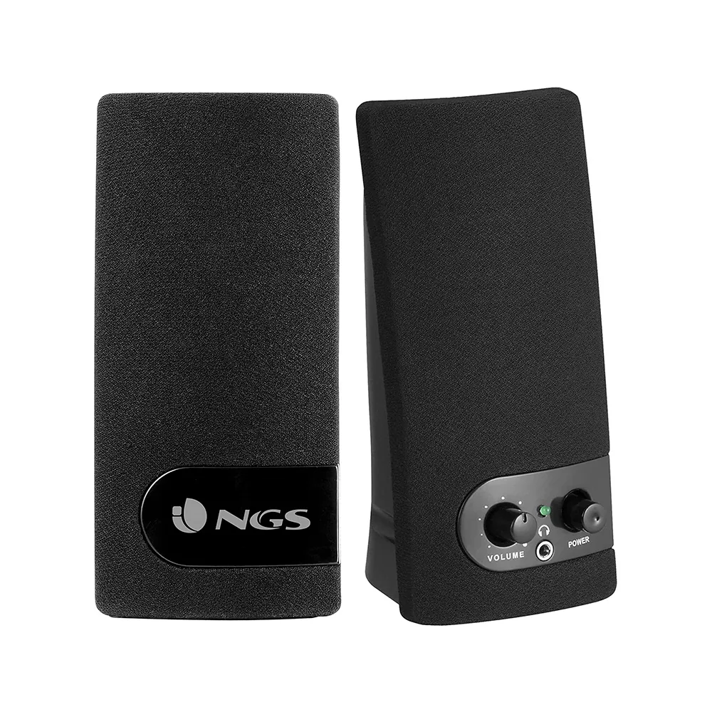 Altavoz Ngs Multimedia 2.0 Rms 2W Alimentacion Usb con Interruptor Volumen Color Negro