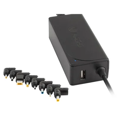 NGS Adaptador de Corriente Ngs Automatic 45W con 8 Adaptadores y Salida Usb 2A
