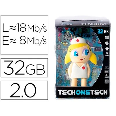 TECH ON TECH Memoria Usb Tech On Tech Enfermera Kitty 32 Gb