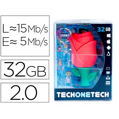 TECH ON TECH Memoria Usb Tech On Tech Rosa One 32 Gb
