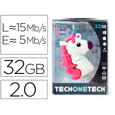 TECH ON TECH Memoria Usb Tech On Tech Mi Unicornio 32 Gb
