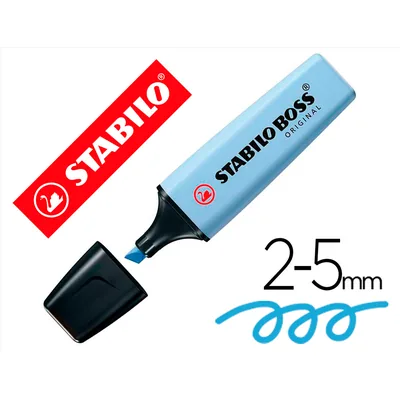 STABILO Rotulador Stabilo Boss Fluorescente 70 Pastel Azul Ventoso