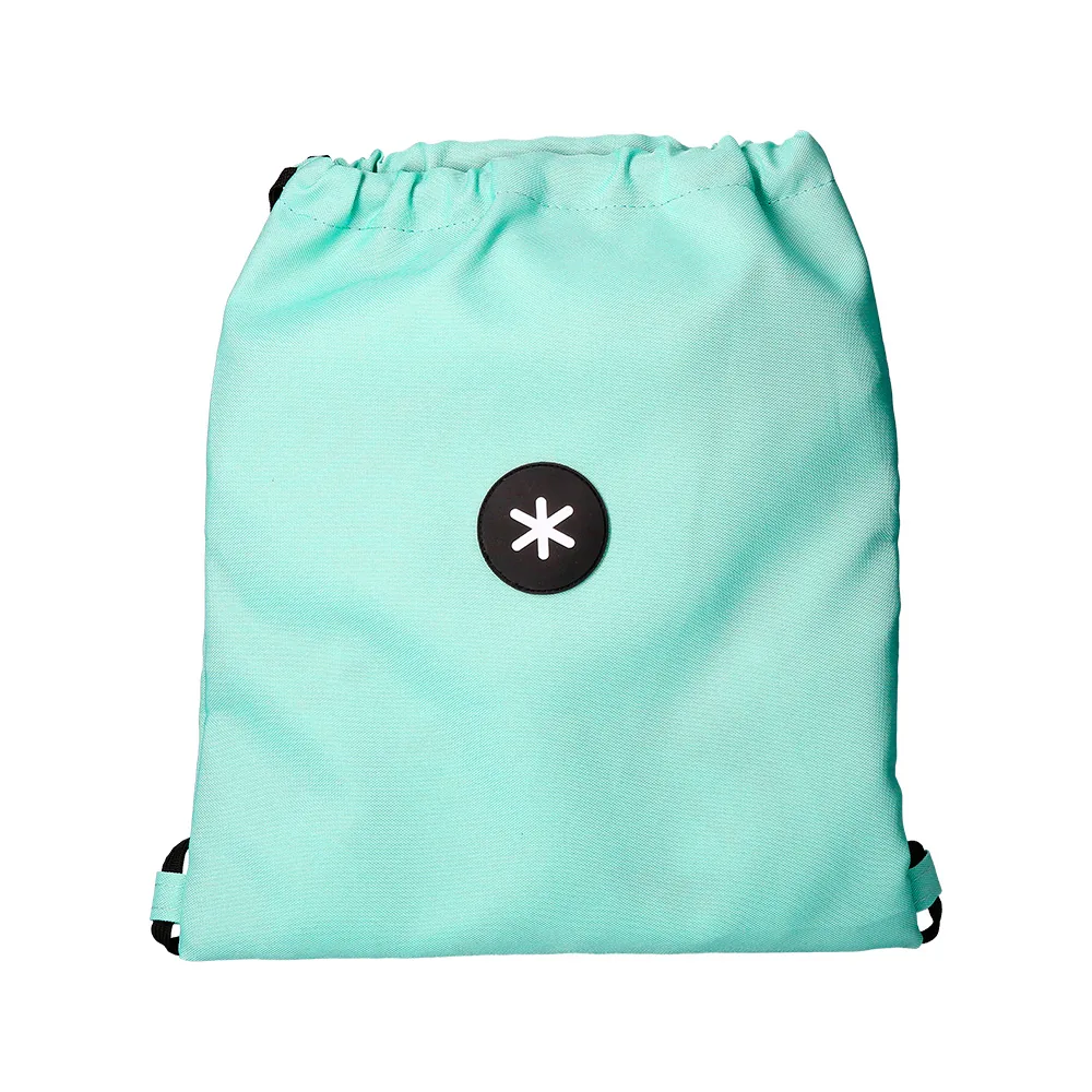 Mochila Saco Plano Antartik Bolsillo Interior con Cremallera Color Verde Menta 350X400 MM