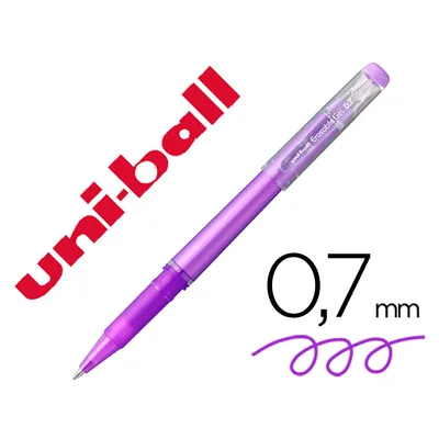 UNIBALL Rotulador Uni-ball Roller UF-222 Tinta Gel Borrable 0,7 MM Violeta