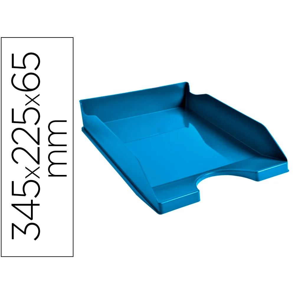 Bandeja Sobremesa Exacompta Clean Safe Azul 345X255X65 MM