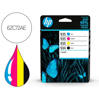 HP Ink-jet Hp 934/935 y 6ZC72AE Multi Pack Negro/cian/magenta/amarillo