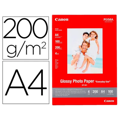 CANON Papel Fotografico Canon Pixma Brillo DIN A4 200G/M2 Ink-jet Paquete de 100 Hojas