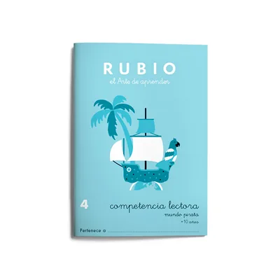 RUBIO Cuaderno Rubio Competencia Lectora 4 Mundo Pirata