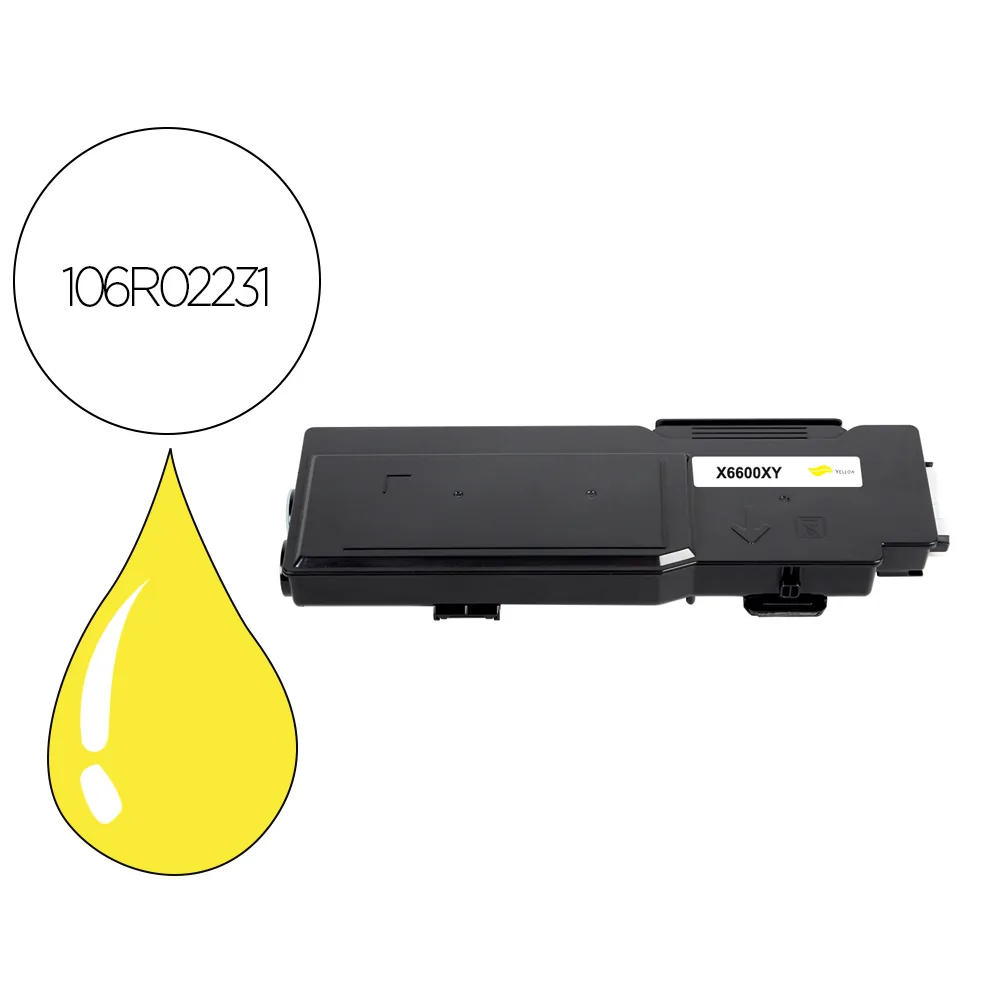 Tinta Solida Xerox Phaser 6600 Workcentre / 6605 Amarillo 6000 Paginas