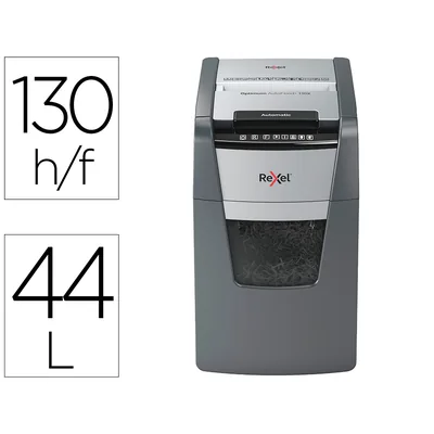 REXEL Destructora de Documentos Rexel Optimum Auto+ 130X Eu Capacidad 130 Hojas Particulas Destruye Grapas