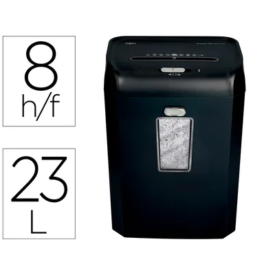 REXEL Destructora de Documentos Rexel Promax Qs REX823 Capacidad 8 Hojas Particulas Destruye Grapas Clips y