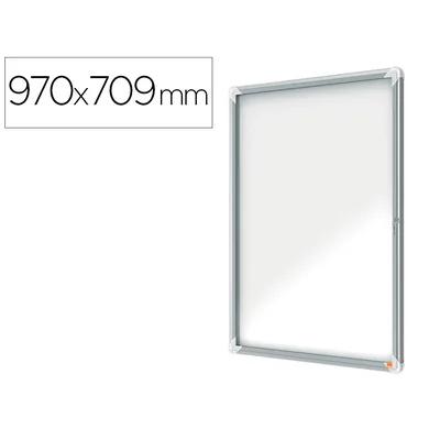 NOBO Vitrina de Anuncios Nobo Premium Plus Magnetica de Exterior 9 X DIN A4 1000X752X45 MM