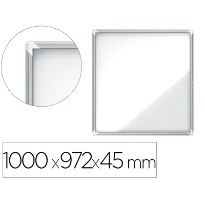 NOBO Vitrina de Anuncios Nobo Premium Plus Magnetica de Exterior 12 X DIN A4 1000X972X45 MM