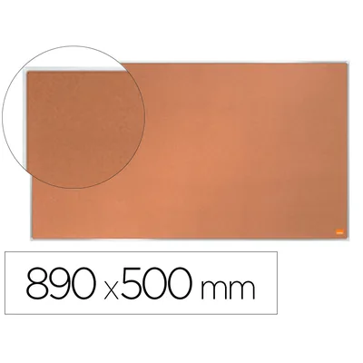 NOBO Tablero de Anuncios Nobo Impression Pro Corcho Formato Panoramico 40" 890X500 MM