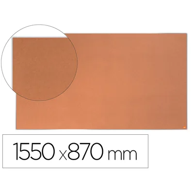 NOBO Tablero de Anuncios Nobo Impression Pro Corcho Formato Panoramico 70" 1550X870 MM