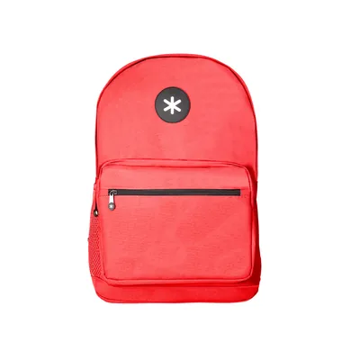 ANTARTIK Mochila Antartik con Asa y Bolsillo Frontal con Cremallera Color Rojo 320X140X430 MM
