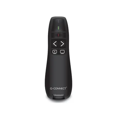 Q-CONNECT Puntero Laser Q-Connect para Presentaciones 5 Botones Alcance 20 M Receptor Usb