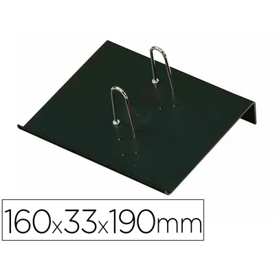 FAIBO Portacalendario Plastico Faibo para Bloc Bufete 100% Reciclable Color Negro 160X33X190 MM