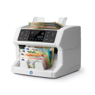 SAFESCAN Contador de Billetes Safescan 2865-S Display 3,5" Funcion Añadir y Crear Fajos Conteo 1200 Billetes/minuto