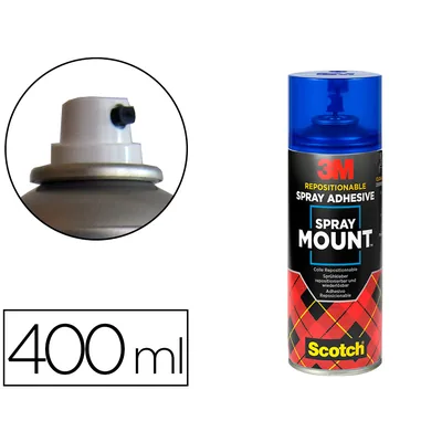 3M Pegamento 3M Spray Mount Adhesivo Reposicionable Bote de 400 ML