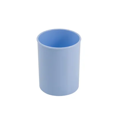 FAIBO Cubilete Portalapices Faibo Azul Pastel Opaco Plastico Diametro 78 MM Alto 100 MM