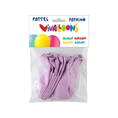 BLANCA Globo 100% Latex Biodegradable Lila Claro Blister de 10 Unidades