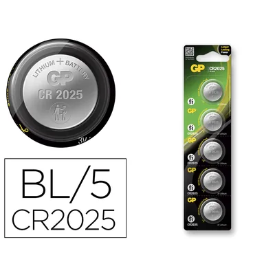 MAXELL Pila Gp Alcalina Boton Litio CR2025 Blister de 5 Unidades
